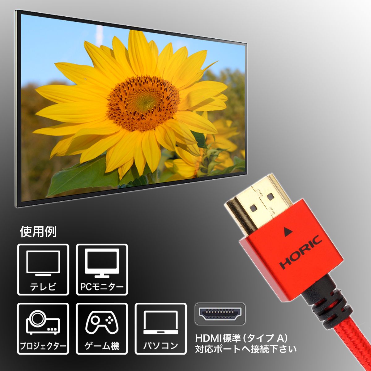 ホーリックダイレクト / 【特価】 HDMIケーブル 1.5ｍ メッシュ