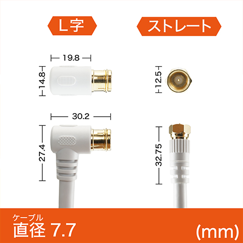 BCA-453：BS/110度CSアンテナ、5m+10mの延長ケーブルおまけ付