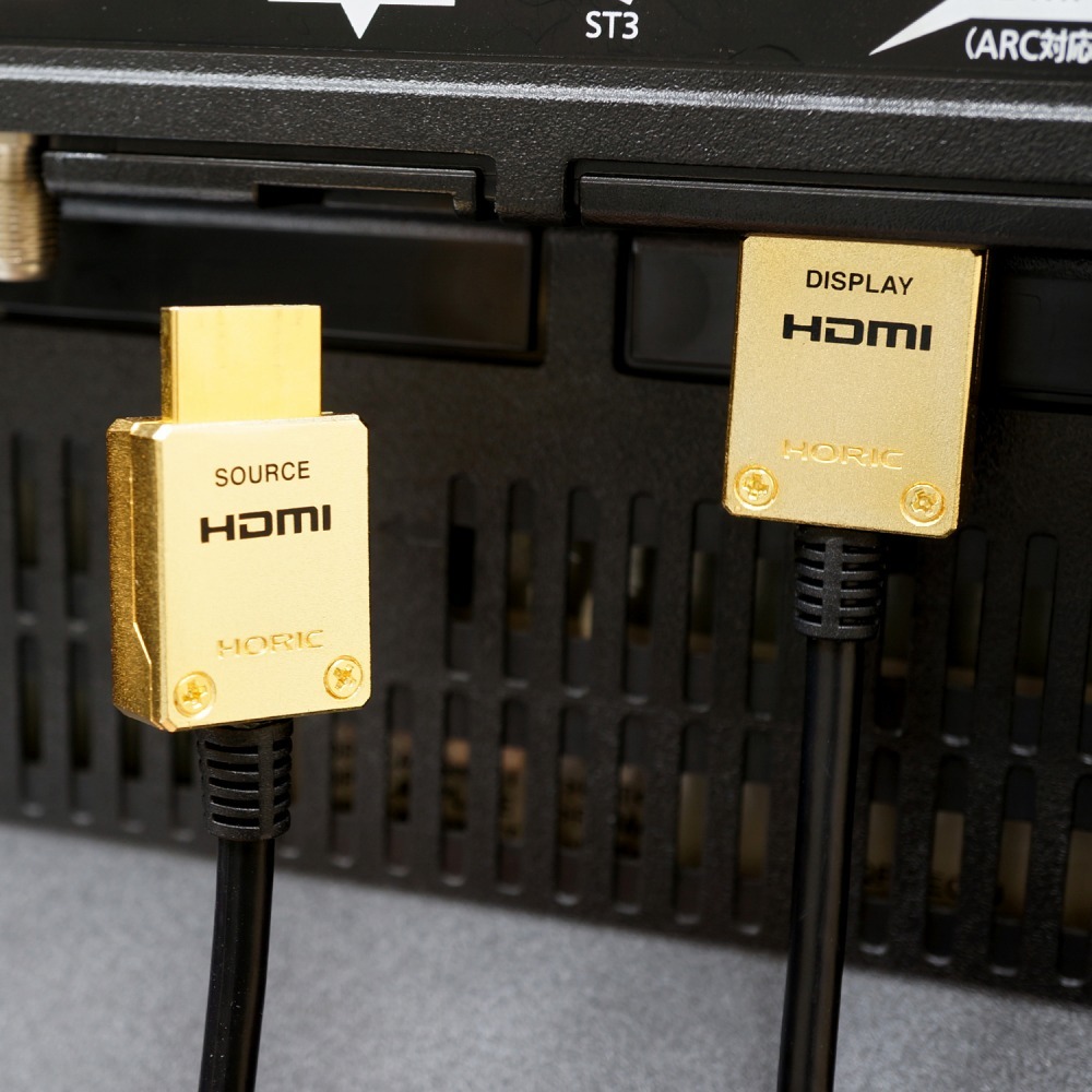 PCあきんどホーリック 光ファイバー HDMIケーブル メッシュタイプ 4K 20m ゴールド HH200-539GM