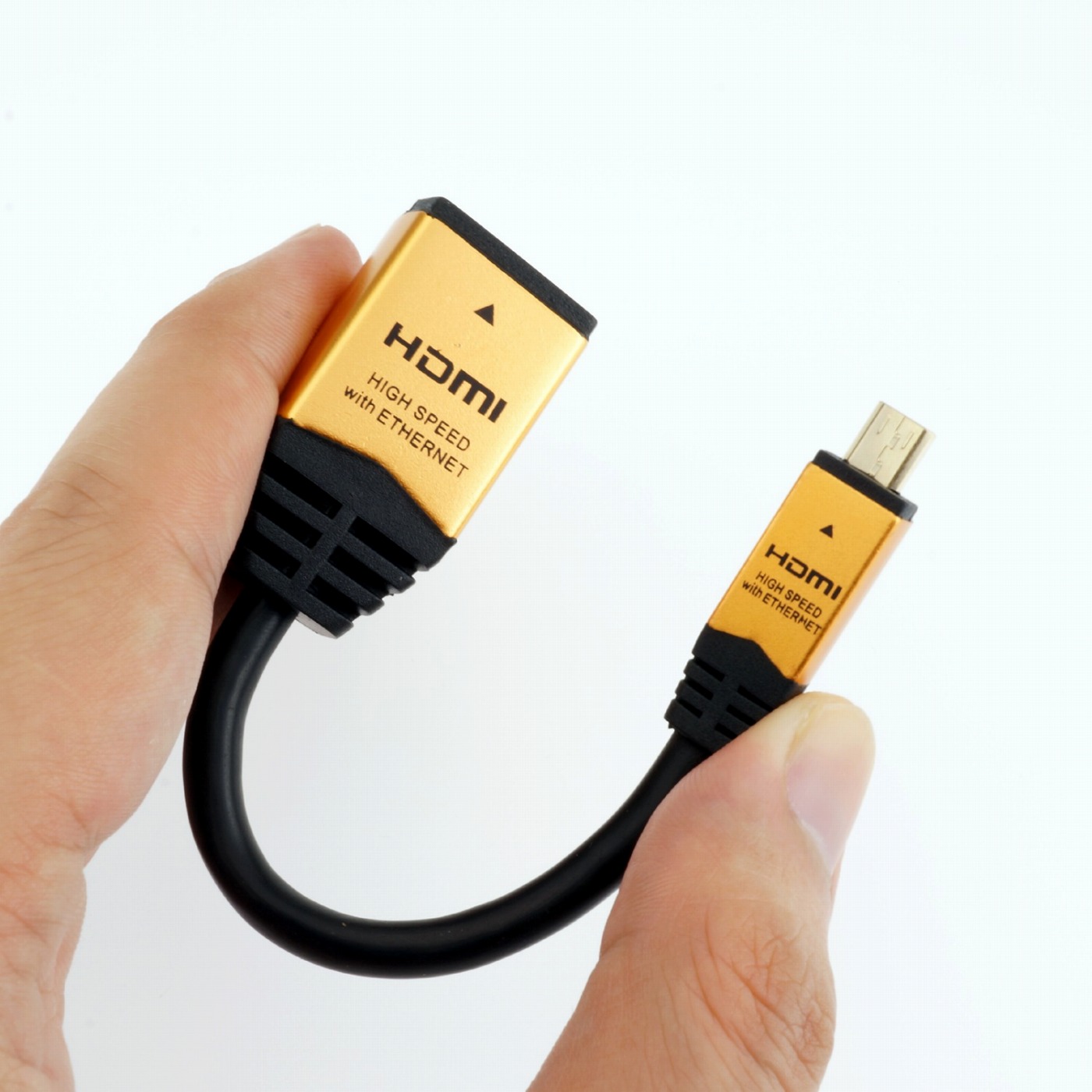 HDMI標準をHDMIマイクロ端子に変換 HDMIマイクロ変換アダプタ | HORIC